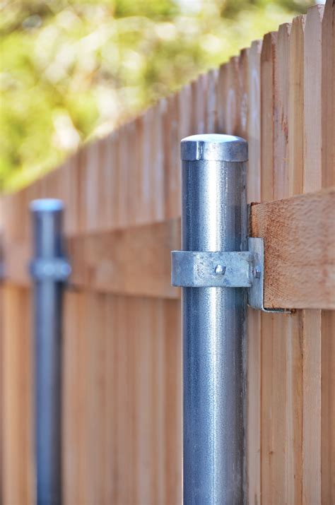 installing metal posts next to house|installing metal fence posts.